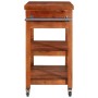 Massivholz Akazien Küchenwagen 100x48x89 cm von vidaXL, Küchen- und Speisewagen - Ref: Foro24-282753, Preis: 275,17 €, Rabatt: %