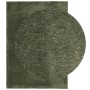 Alfombra pelo corto suave lavable HUARTE verde bosque 160x230cm