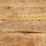Mesita de noche de madera maciza de mango rugosa 40x30x52,5 cm