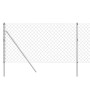 Cerca de alambre plateado 0,8x25 m de vidaXL, Paneles de vallas - Ref: Foro24-154008, Precio: 74,02 €, Descuento: %