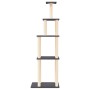 Katzenkratzbaum mit dunkelgrauen Sisalstämmen, 183 cm von vidaXL, Katzenmöbel - Ref: Foro24-171746, Preis: 79,16 €, Rabatt: %