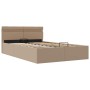 Cama canapé hidráulica sin colchón capuchino 140x200 cm