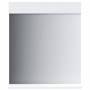 Espejo de baño con estante BERG madera maciza blanco 60x12x70cm