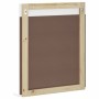 Espejo de baño con estante BERG madera maciza blanco 60x12x70cm