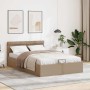Cama canapé hidráulica sin colchón capuchino 140x200 cm
