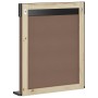 Espejo de baño con estante BERG madera maciza negro 60x12x70cm
