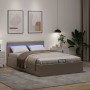 Cama canapé hidráulica sin colchón capuchino 140x200 cm