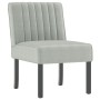 Silla tapizada de terciopelo gris claro de vidaXL, Sillas poltrona - Ref: Foro24-352451, Precio: 66,48 €
