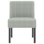 Silla tapizada de terciopelo gris claro de vidaXL, Sillas poltrona - Ref: Foro24-352451, Precio: 66,48 €