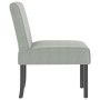 Silla tapizada de terciopelo gris claro de vidaXL, Sillas poltrona - Ref: Foro24-352451, Precio: 66,48 €