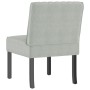 Silla tapizada de terciopelo gris claro de vidaXL, Sillas poltrona - Ref: Foro24-352451, Precio: 66,48 €