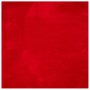 Alfombra de pelo corto suave lavable HUARTE rojo 200x200 cm