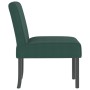 Silla tapizada de terciopelo verde oscuro de vidaXL, Sillas poltrona - Ref: Foro24-352453, Precio: 65,34 €