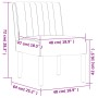 Gepolsterter Stuhl mit schwarzem Samt von vidaXL, Einfache Stühle - Ref: Foro24-352454, Preis: 70,66 €, Rabatt: %