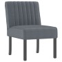 Dunkelgrauer, mit Samt gepolsterter Stuhl von vidaXL, Einfache Stühle - Ref: Foro24-352452, Preis: 70,12 €, Rabatt: %