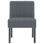Dunkelgrauer, mit Samt gepolsterter Stuhl von vidaXL, Einfache Stühle - Ref: Foro24-352452, Preis: 70,12 €, Rabatt: %