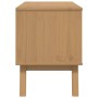 Mueble de TV OLDEN madera maciza de pino marrón 114x43x57 cm