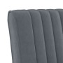 Dunkelgrauer, mit Samt gepolsterter Stuhl von vidaXL, Einfache Stühle - Ref: Foro24-352452, Preis: 70,12 €, Rabatt: %