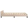 Cappuccino synthetic leather headboard bed frame 120x200cm by vidaXL, Beds and slatted bases - Ref: Foro24-3125444, Price: 16...