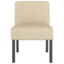 Stuhl mit cremefarbenem Stoffbezug von vidaXL, Einfache Stühle - Ref: Foro24-352456, Preis: 77,31 €, Rabatt: %