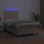 Boxspringbett LED Matratze Cappuccino Kunstleder 120x200cm von vidaXL, Betten und Lattenroste - Ref: Foro24-3135818, Preis: 3...