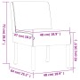 Stuhl mit cremefarbenem Stoffbezug von vidaXL, Einfache Stühle - Ref: Foro24-352456, Preis: 77,31 €, Rabatt: %