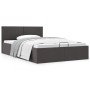 Cama canapé hidráulica de almacenaje sin colchón gris 120x200cm