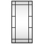 Espejo de pared rectangular de hierro negro 30x60 cm