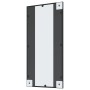 Espejo de pared rectangular de hierro negro 40x80 cm