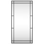 Espejo de pared rectangular de hierro negro 50x100 cm