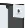 Espejo de pared rectangular de hierro negro 50x100 cm
