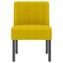 Gelber Samt gepolsterter Stuhl von vidaXL, Einfache Stühle - Ref: Foro24-352455, Preis: 59,92 €, Rabatt: %