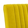 Gelber Samt gepolsterter Stuhl von vidaXL, Einfache Stühle - Ref: Foro24-352455, Preis: 59,92 €, Rabatt: %