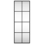 Espejo de pared rectangular de hierro negro 30x80 cm