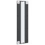 Espejo de pared rectangular de hierro negro 30x100 cm