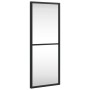 Espejo de pared rectangular de hierro negro 20x50 cm