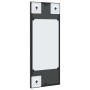 Espejo de pared rectangular de hierro negro 20x50 cm
