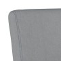 Silla tapizada de tela gris claro