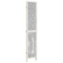 Biombo separador de 3 paneles madera maciza Paulownia blanco