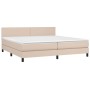 Boxspringbett LED Matratze Cappuccino Kunstleder 200x200cm von vidaXL, Betten und Lattenroste - Ref: Foro24-3134128, Preis: 5...