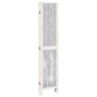 Biombo separador de 6 paneles madera maciza Paulownia blanco