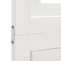 Biombo separador de 3 paneles madera maciza Paulownia blanco