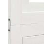 Biombo separador de 5 paneles madera maciza Paulownia blanco