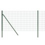 Grüner Zaun aus verzinktem Stahldraht 0,8 x 25 m von vidaXL, Zaunpaneele - Ref: Foro24-154072, Preis: 109,25 €, Rabatt: %
