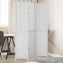Biombo separador de 3 paneles madera maciza Paulownia blanco