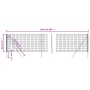 Grüner Zaun aus verzinktem Stahldraht 0,8 x 25 m von vidaXL, Zaunpaneele - Ref: Foro24-154072, Preis: 109,25 €, Rabatt: %