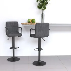 Küchenhocker 2 Einheiten dunkelgrauer Samt von vidaXL, Küchenhocker - Ref: Foro24-334660, Preis: 140,48 €, Rabatt: %