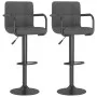 Taburetes de cocina 2 unidades terciopelo gris oscuro de vidaXL, Taburetes de cocina - Ref: Foro24-334660, Precio: 140,48 €, ...