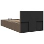 Cama canapé hidráulica de almacenaje sin colchón taupe 90x200cm