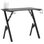 Escritorio gaming con patas en forma de Y negro 90x60x75 cm de vidaXL, Escritorios - Ref: Foro24-325404, Precio: 109,01 €, De...